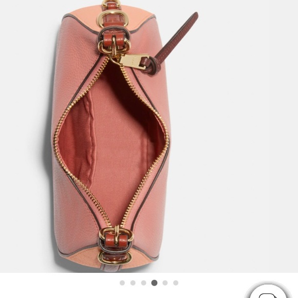 Coach Kleo Hobo colorblock bag gold/faded blush multi. - Picture 6 of 11